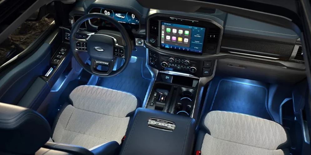 Interior view of a 2023 Ford F-150. | Ford dealer in Jacksonville, AR.