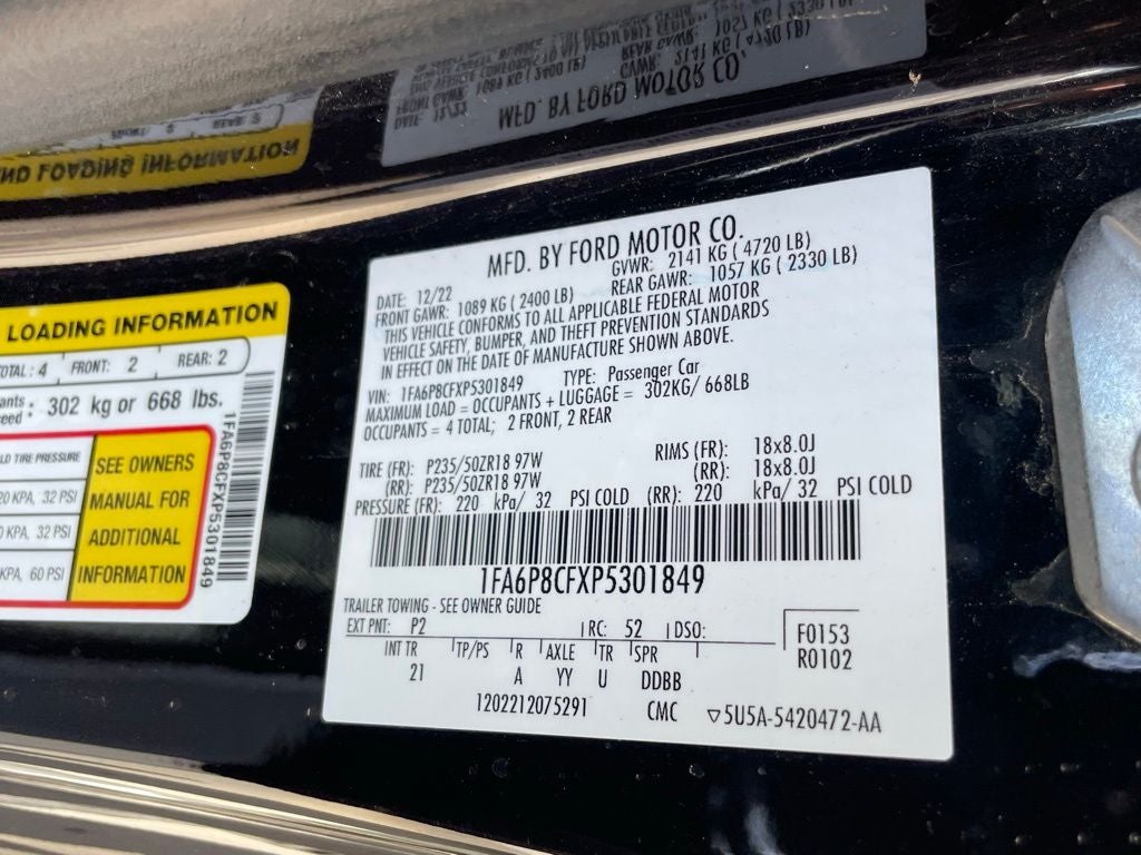 2023 Ford Mustang GT - 5.0L / PUSH BUTTON START