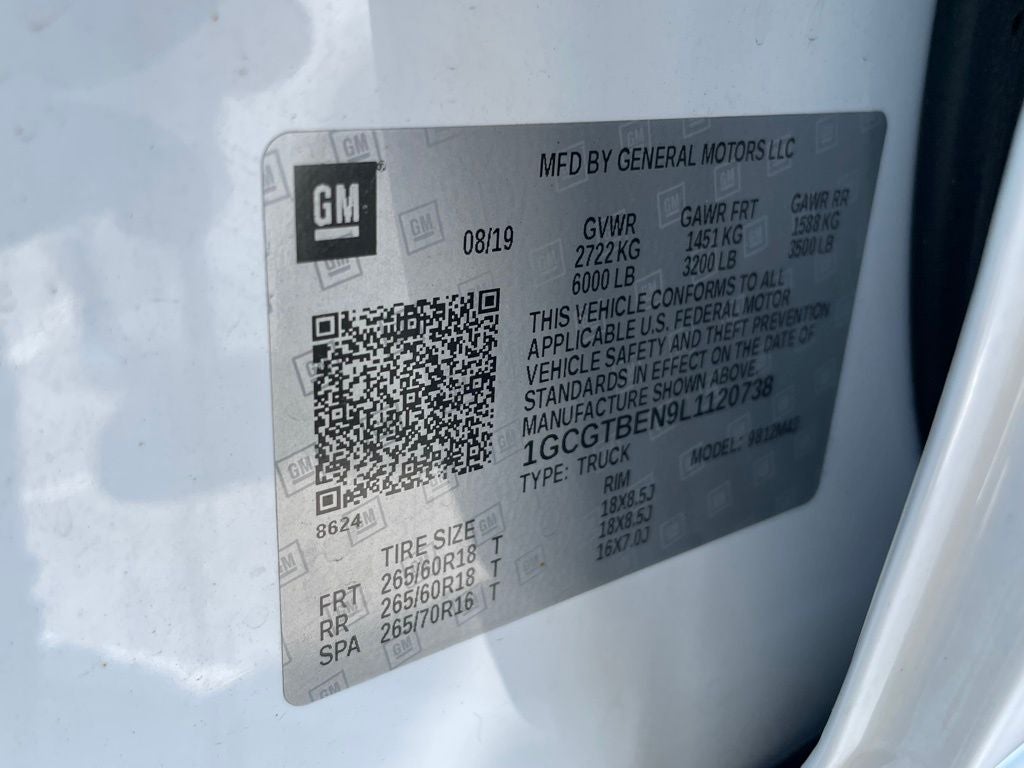 2020 Chevrolet Colorado Work Truck