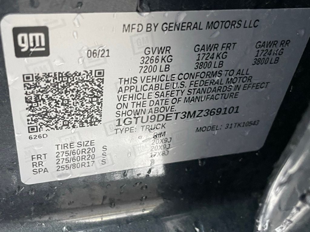 2021 GMC Sierra 1500 SLT - X31 OFF-ROAD PKG / SUNROOF