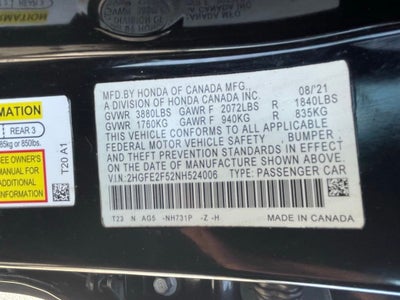 2022 Honda Civic Sport