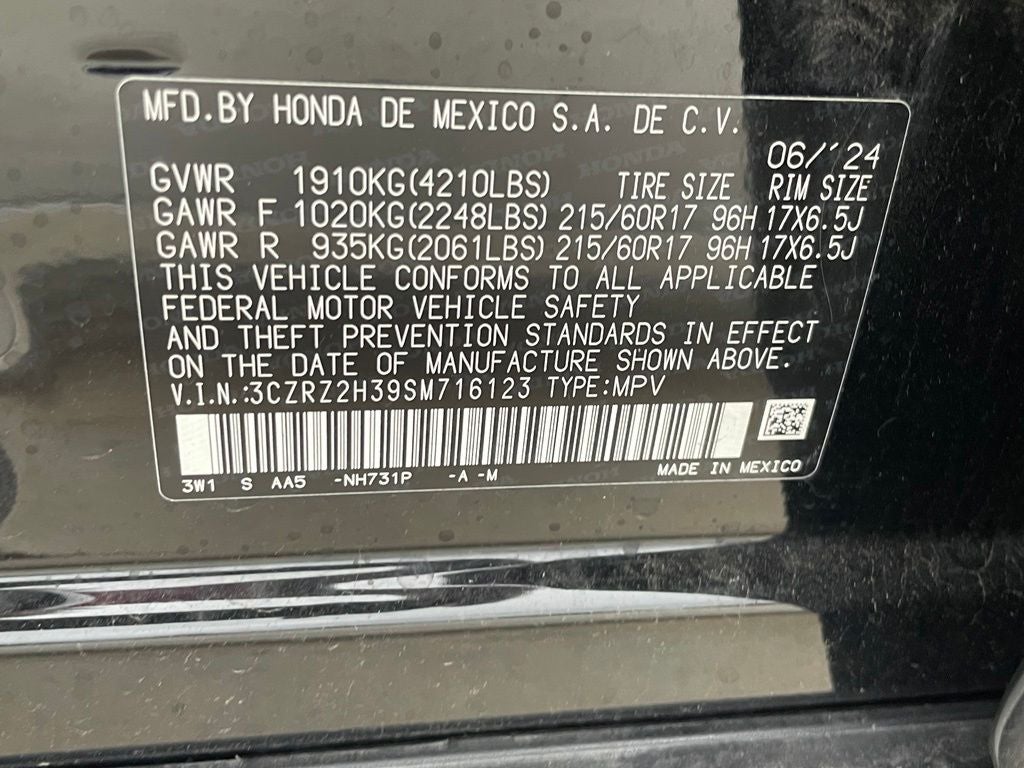 2025 Honda HR-V LX - ADAPTIVE CRUISE / APPLE CARPLAY