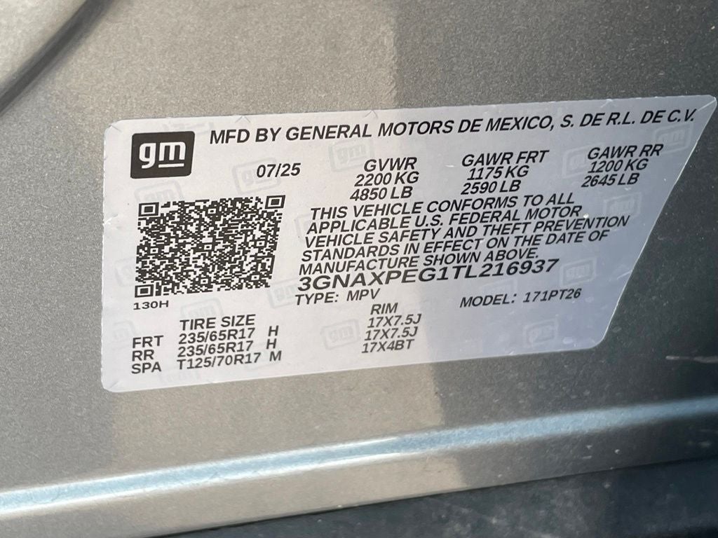 2026 Chevrolet Equinox LT - NAVIGATION / POWER LIFTGATE