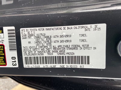 2025 Toyota Tacoma TRD Sport Premium - POWER SUNROOF / VENTILATED SEATS