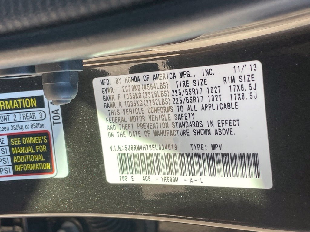 2014 Honda CR-V EX-L - POWER MOONROOF / BACKUP CAMERA