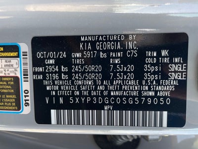 2025 Kia Telluride EX X-Line - KIA CERTIFIED / POWER MOONROOF