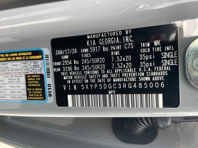2024 Kia Telluride SX-Prestige X-Line - KIA CERTIFIED / PREMIUM NAPPA LEATHER