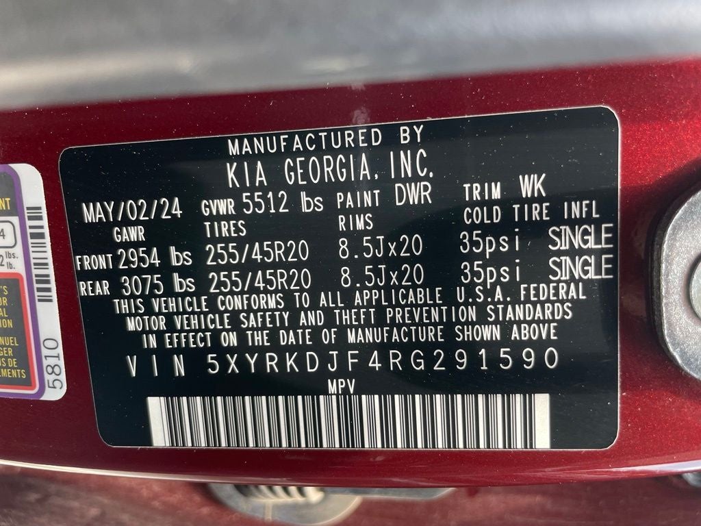 2024 Kia Sorento X-Line SX - KIA CERTIFIED / SURROUND VIEW MONITOR