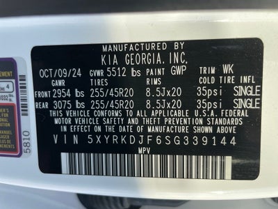 2025 Kia Sorento X-Line SX Prestige - KIA CERTIFIED / VENTILATED SEATS
