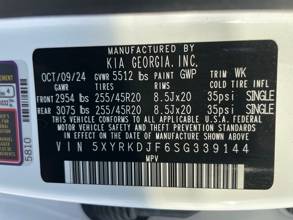 2025 Kia Sorento X-Line SX Prestige - KIA CERTIFIED / VENTILATED SEATS