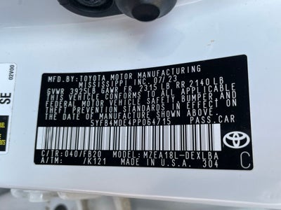 2023 Toyota Corolla LE - ADAPTIVE CRUISE / WIRELESS CARPLAY