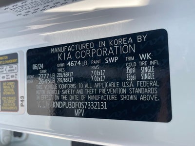 2025 Kia Sportage LX - KIA CERTIFIED / LANE KEEP ASSIST