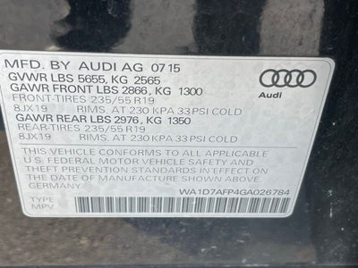 2016 Audi Q5 3.0T Prestige QUATTRO - HEATED CUP HOLDERS / PANORAMIC ROOF