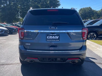 2018 Ford Explorer Limited One Owner, Clean CarFax, Leather, Moonroof, Bucket