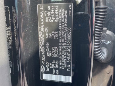 2024 Hyundai Santa Fe SE Clean CarFax, Third Row Seating