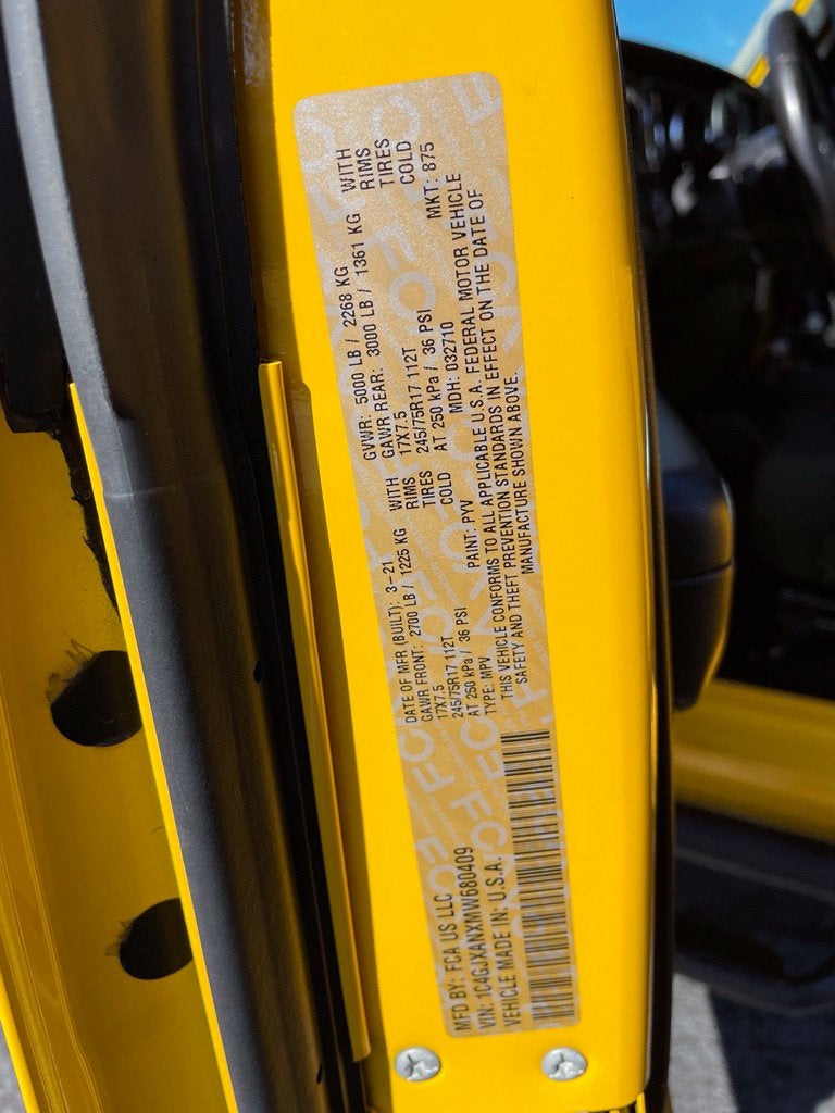 2021 Jeep Wrangler Sport S