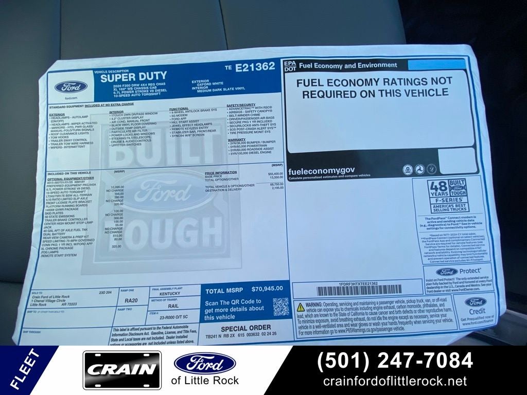 2026 Ford F-350SD XL DRW