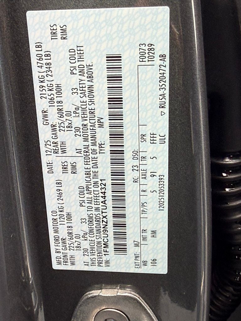 2026 Ford Escape Hybrid ST-Line Select