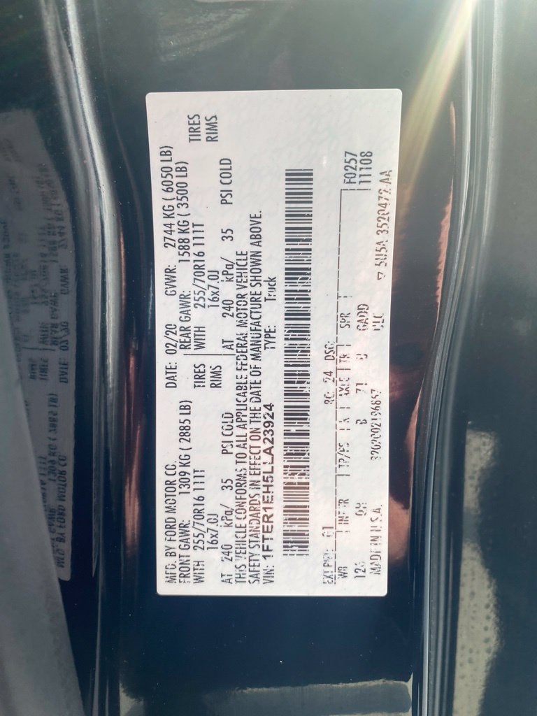 2020 Ford Ranger XL