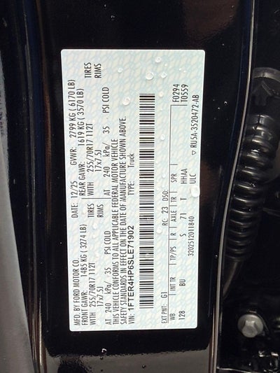 2025 Ford Ranger XLT