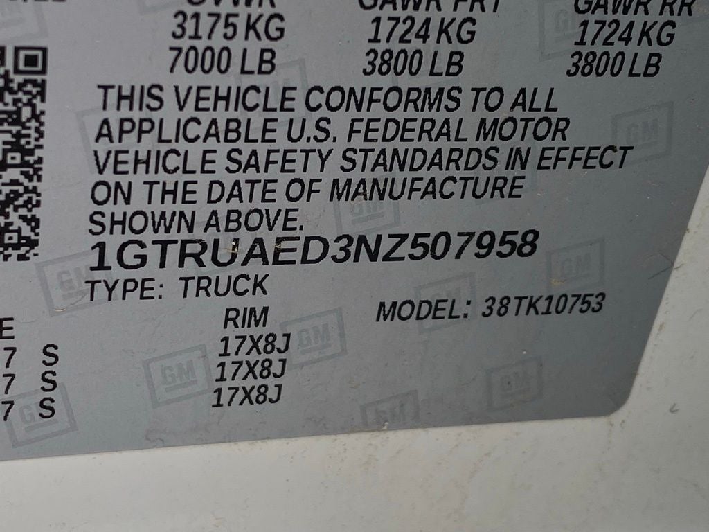 2022 GMC Sierra 1500 Pro