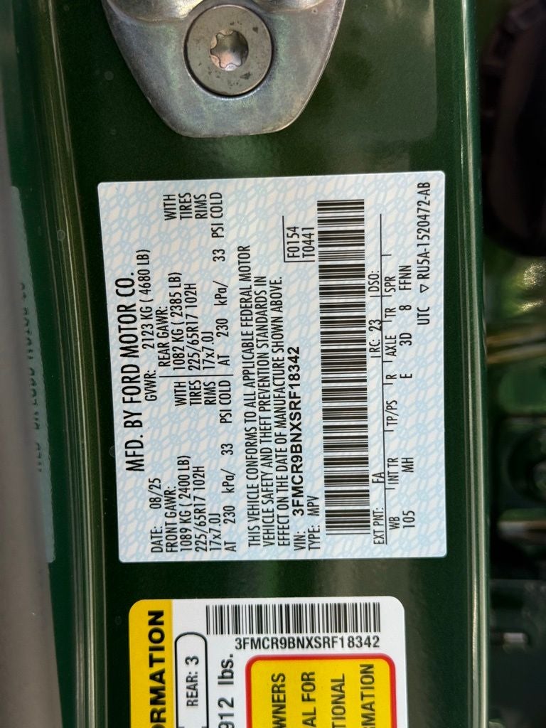 2025 Ford Bronco Sport Big Bend