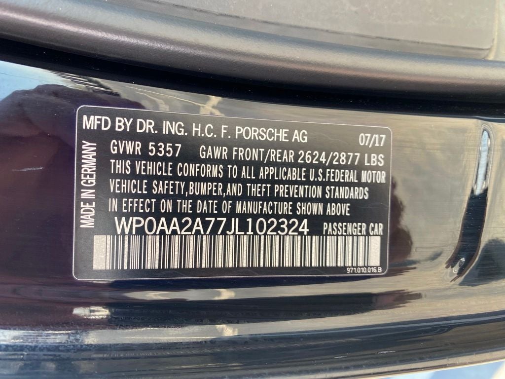 2018 Porsche Panamera Base