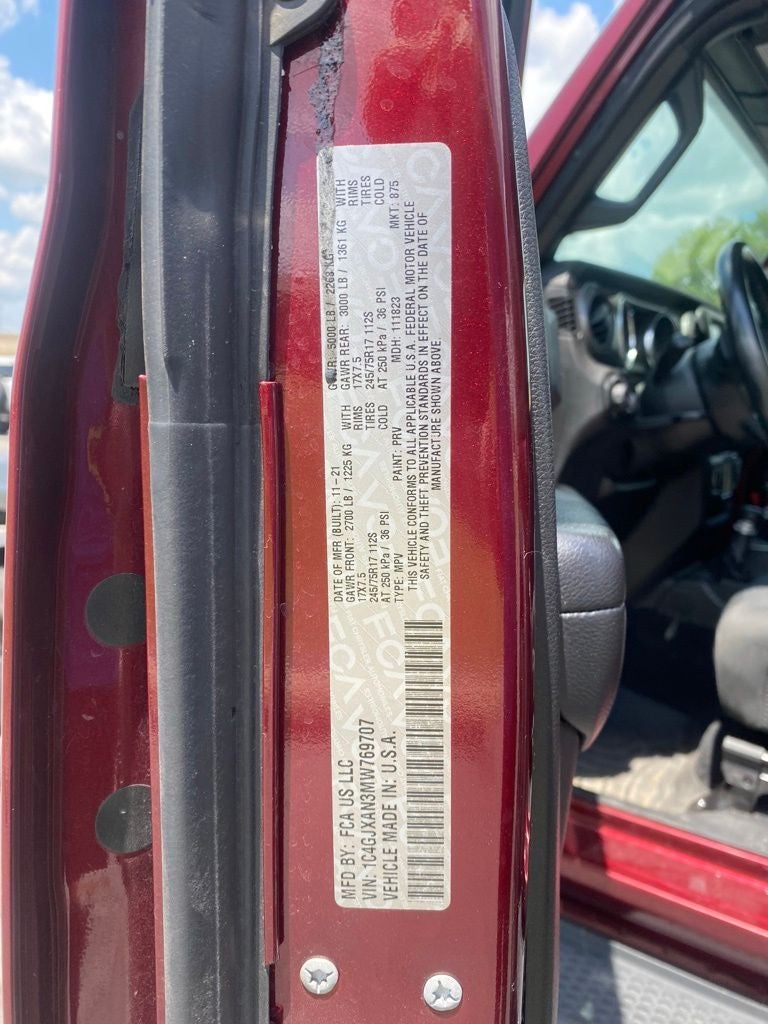 2021 Jeep Wrangler Sport S