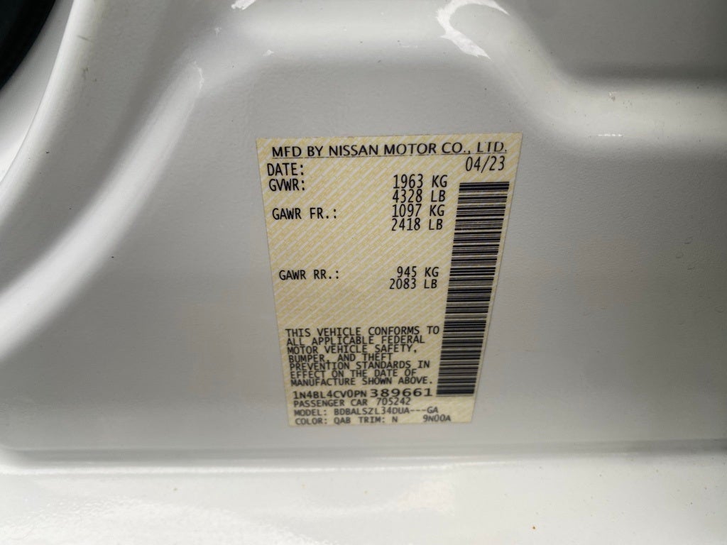 2023 Nissan Altima 2.5 SR