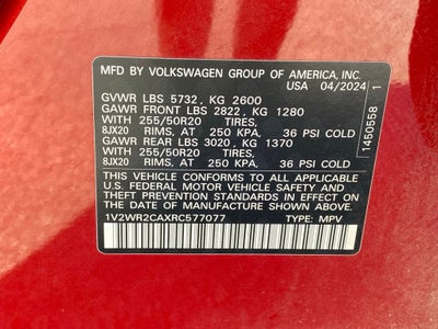 2024 Volkswagen Atlas 2.0T SE w/Technology