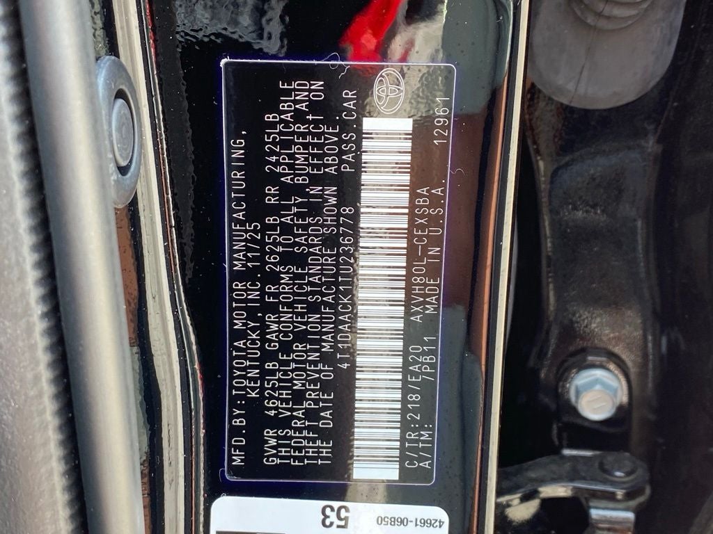 2026 Toyota Camry SE Nightshade