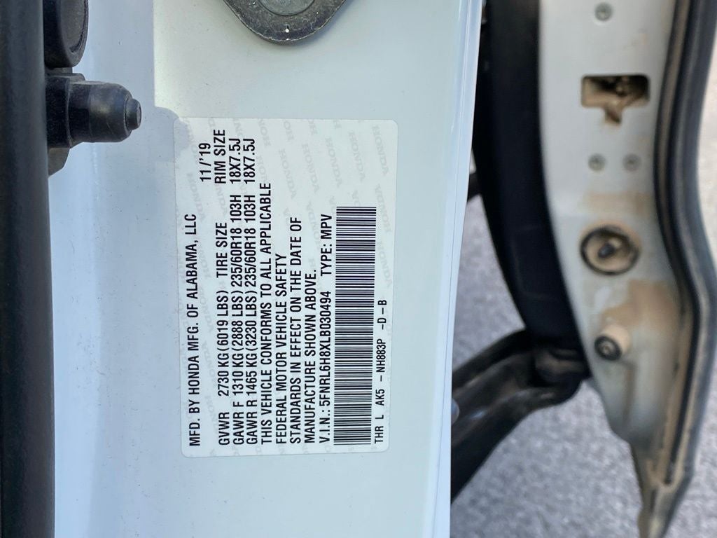 2020 Honda Odyssey Touring