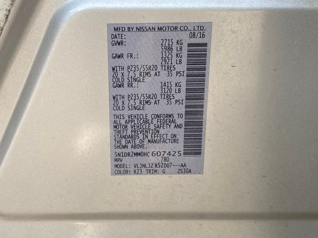 2017 Nissan Pathfinder Platinum