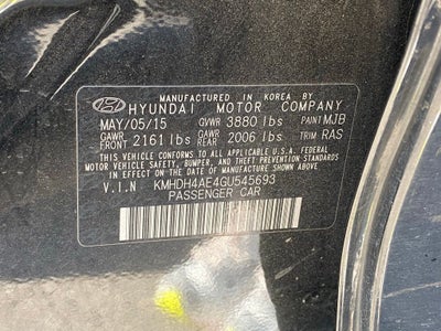2016 Hyundai Elantra SE