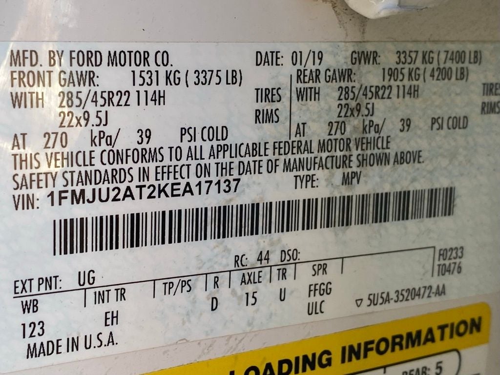 2019 Ford Expedition Limited 4WD