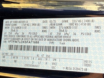 2025 Ford F-150 Platinum