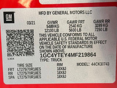 2021 Chevrolet Silverado 3500HD LT CLEAN CARFAX