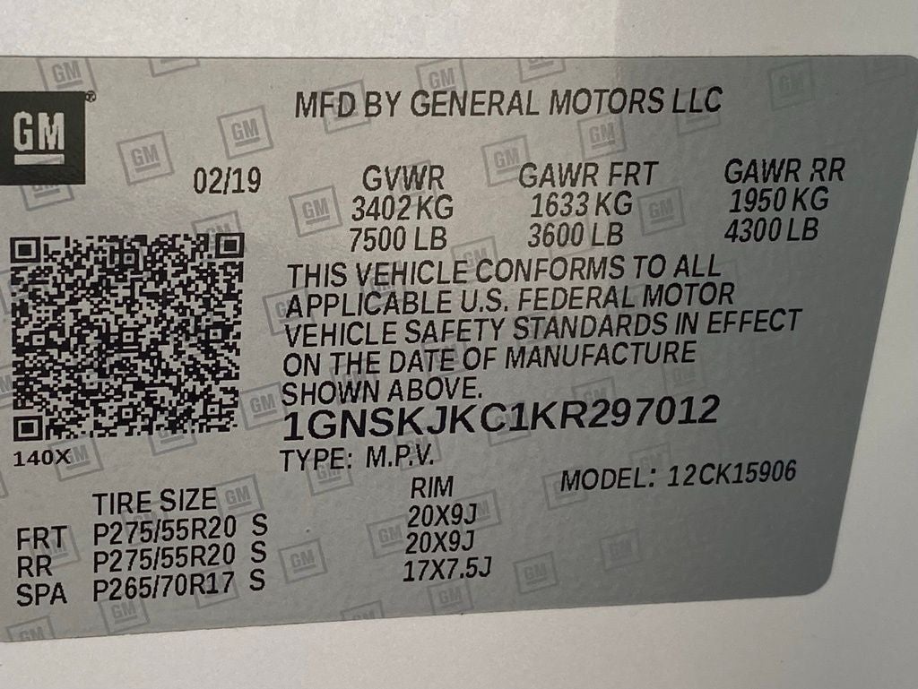 2019 Chevrolet Suburban Premier