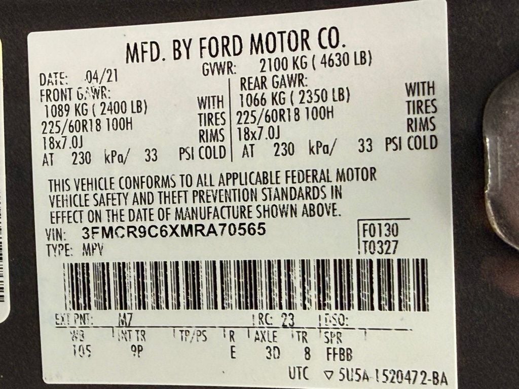 2021 Ford Bronco Sport Outer Banks