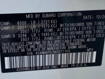 2021 Subaru Ascent Limited 1 OWNER / CLEAN CARFAX