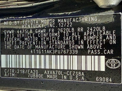 2023 Toyota Camry SE APPLE CAR PLAY