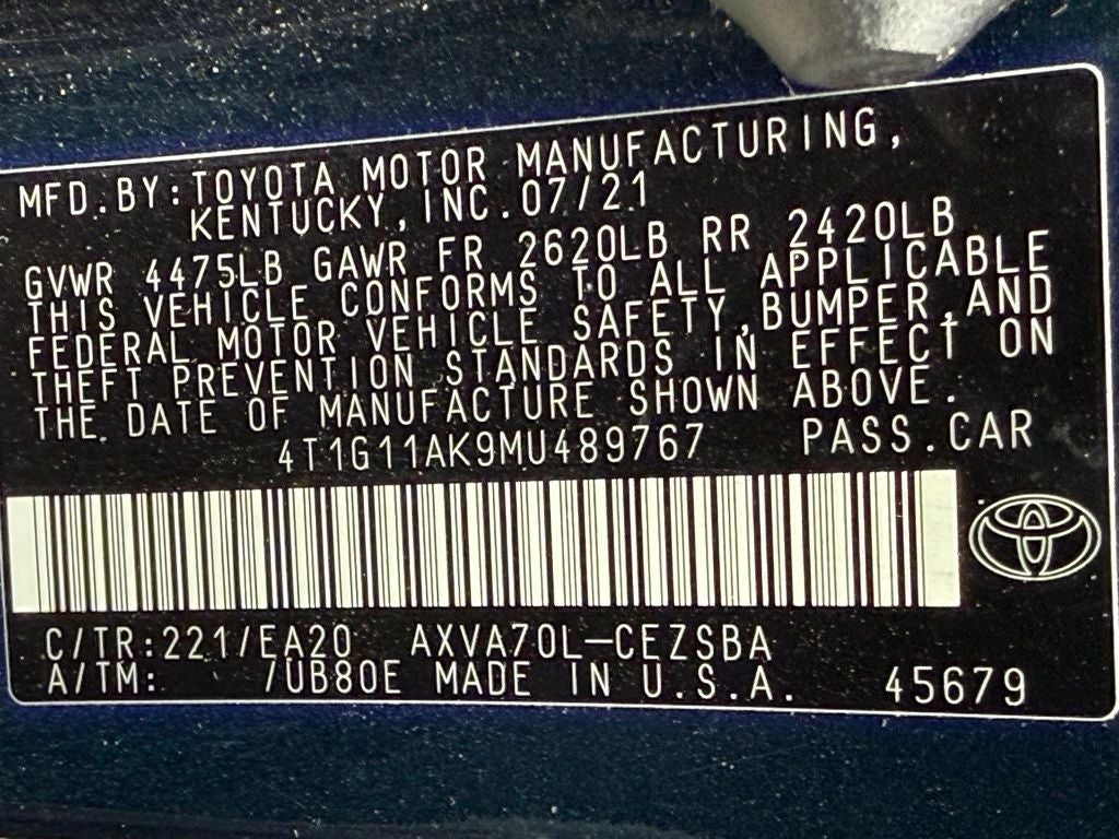 2021 Toyota Camry SE
