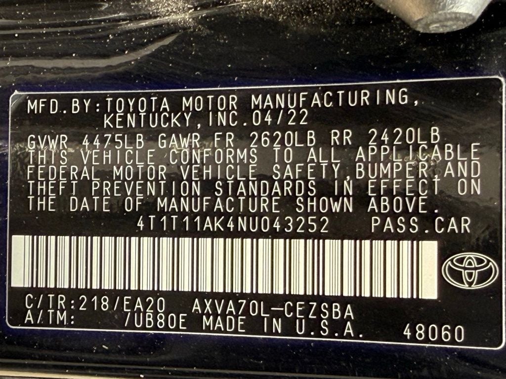2022 Toyota Camry SE 1 OWNER / CLEAN CARFAX