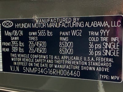 2024 Hyundai Santa Fe Hybrid Limited - HYUNDAI CPO | DUAL SUNROOF