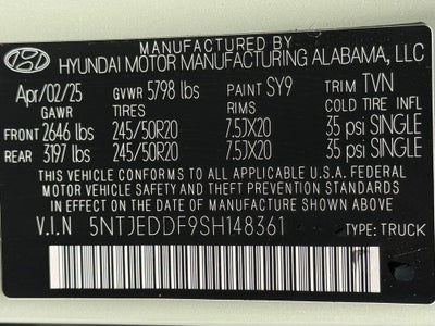 2025 Hyundai Santa Cruz Limited