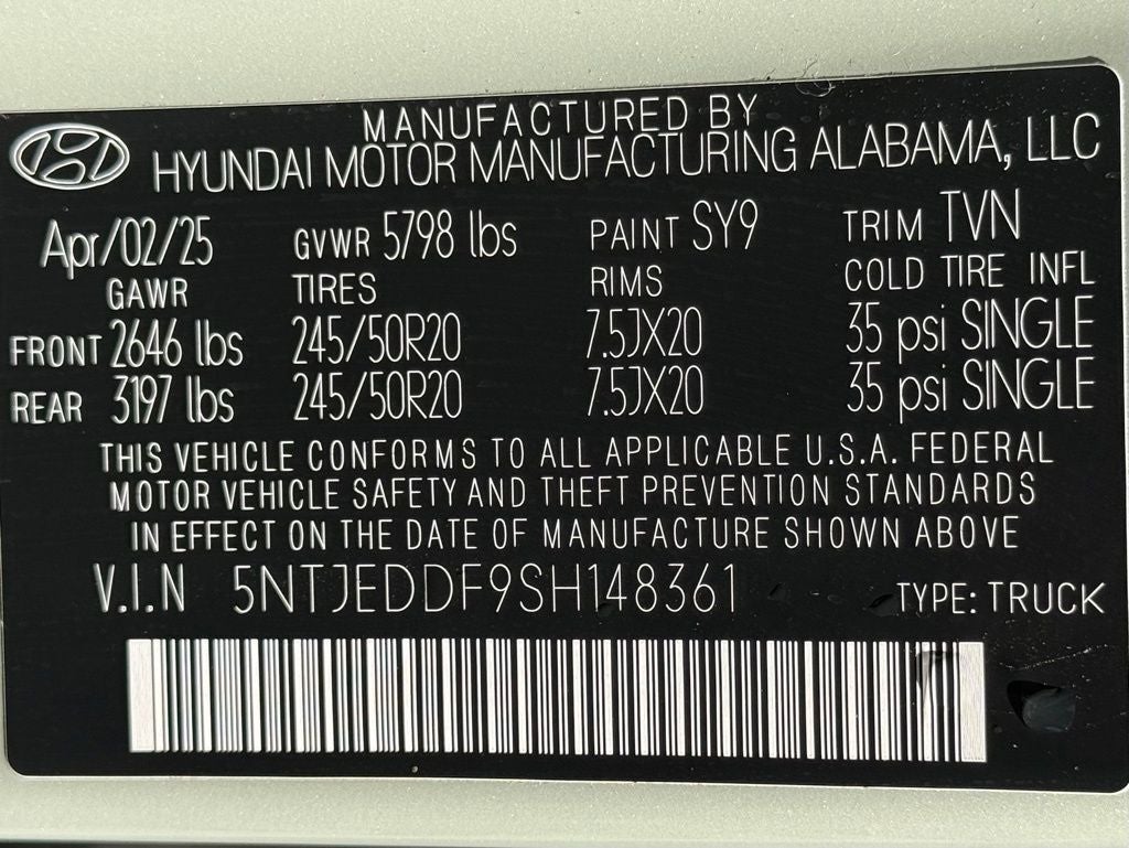 2025 Hyundai Santa Cruz Limited