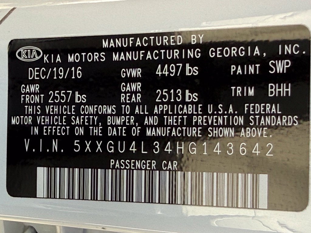 2017 Kia Optima EX - PANORAMIC SUNROOF / CLEAN CARFAX