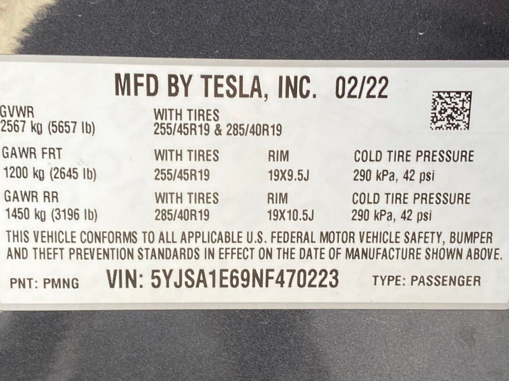 2022 Tesla Model S Plaid