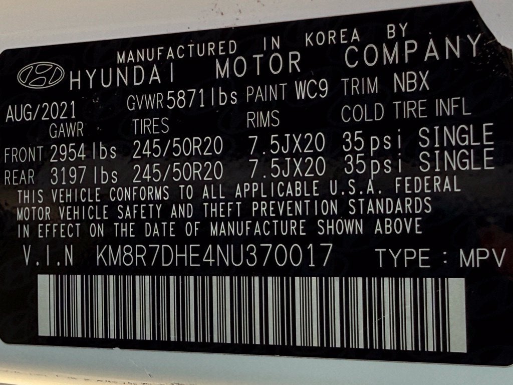 2022 Hyundai Palisade Calligraphy