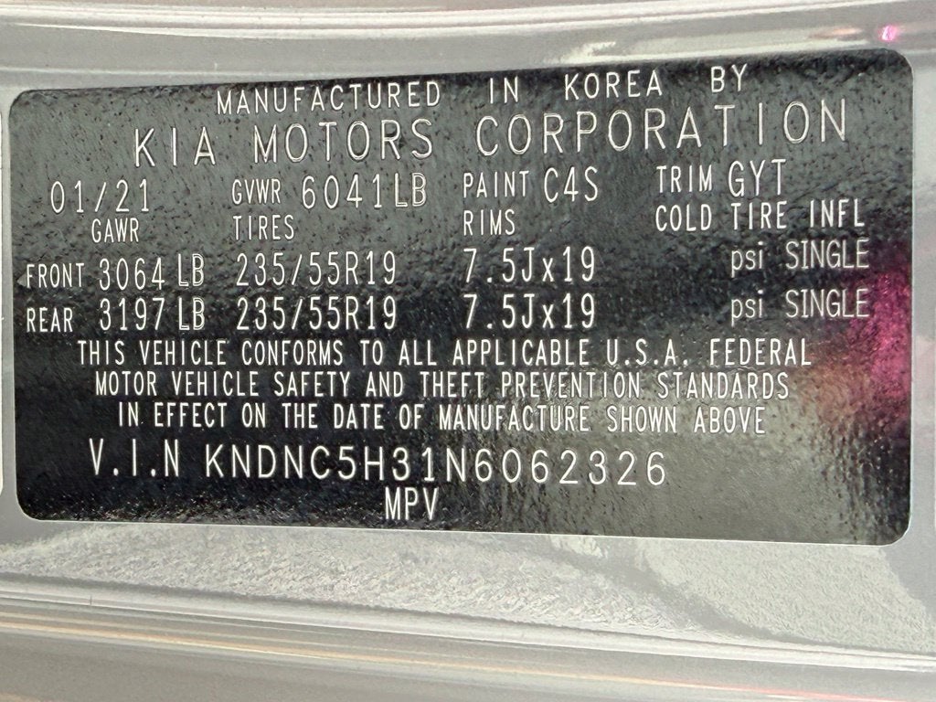 2022 Kia Carnival EX - CARFAX ONE OWNER